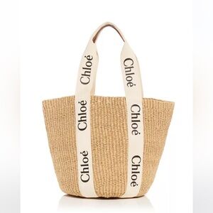 Chloé x Mifuko Woody Large Woven Basket Tote